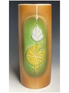 RARE Mid-Century Modern Fred Roberts Lotus Air Brushed Tiki Mug Vintage 1950's